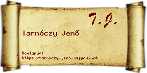Tarnóczy Jenő névjegykártya